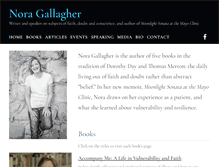 Tablet Screenshot of noragallagher.org